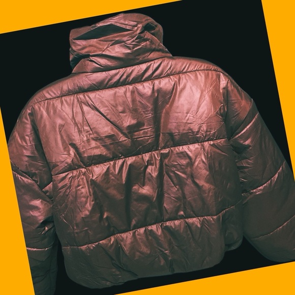 Cocoa Cropped Zip Up Puffer Jacket/Warm Padding/Quilted Winter Jacket BY PEHMEA - Picture 5 of 5